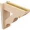 Ekena Millwork 5 1/2-in W x 16-in D x 16-in H Funston Slat Rough Cedar Woodgrain TimberThane Outlooker, Primed Tan OUTUR055X16X16FST24RCPR - alternate 2